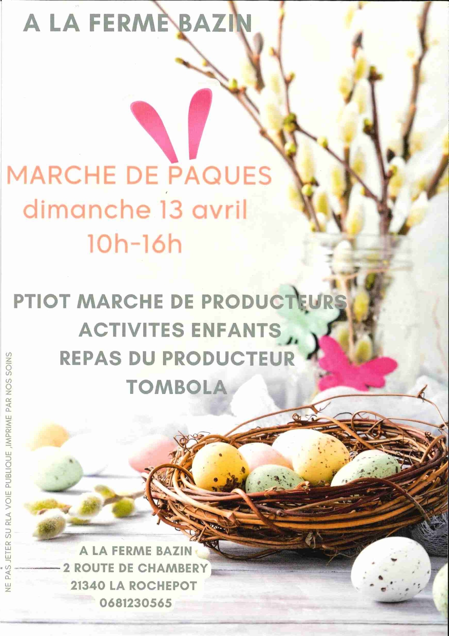 Marché de Pâques à la Ferme Bazin