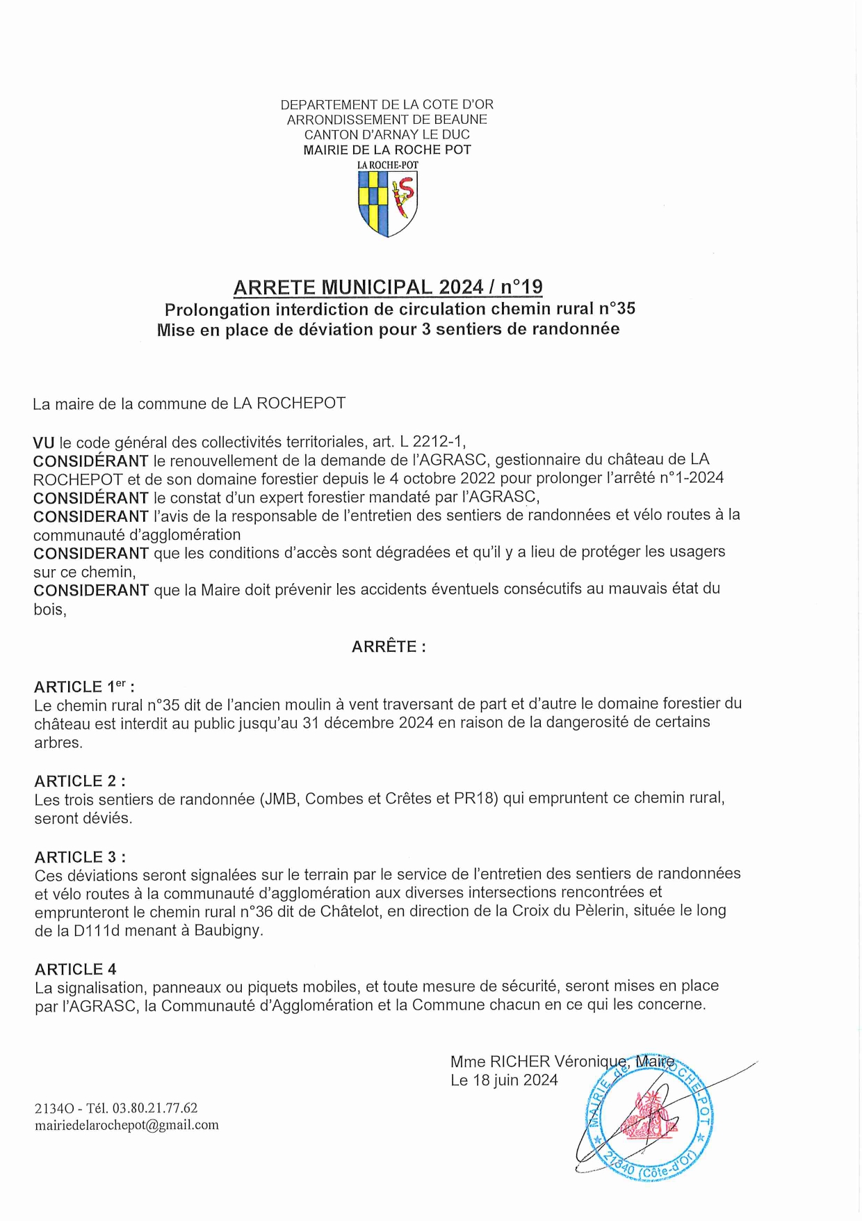arrêté municipal 